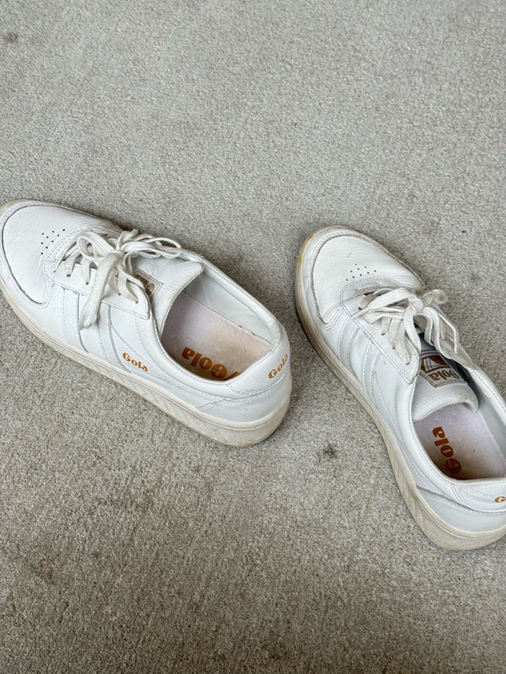 Gola Women's Grand Slam White Leather Sneakers - Picture 5 of 7